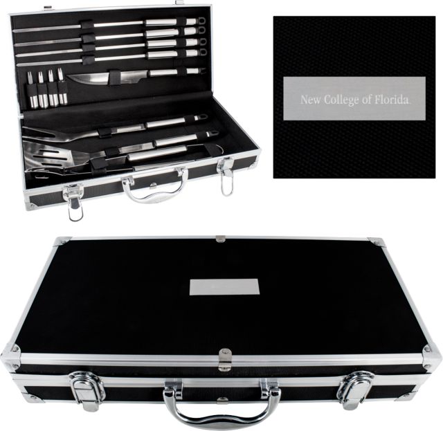 New College of Florida Grill Master Set Wordmark Engraved - ONLINE ONLY