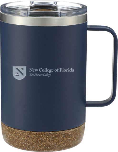 New College of Florida Valhalla Vacuum Insulated Camp Mug 14oz Primary Shield Engraved - ONLINE ONLY