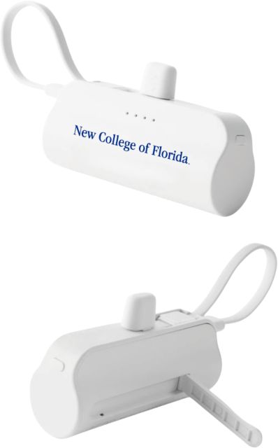New College of Florida Sidekick 4500 mAh Power Bank Wordmark - ONLINE ONLY