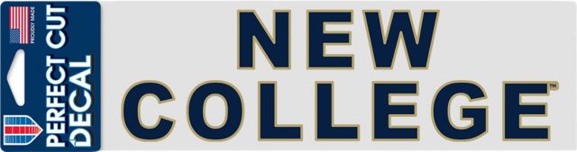 New College of Florida 3'' x 10'' Perfect Cut Decal