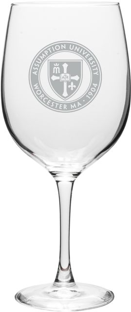 Assumption University 19 oz. Wineglass