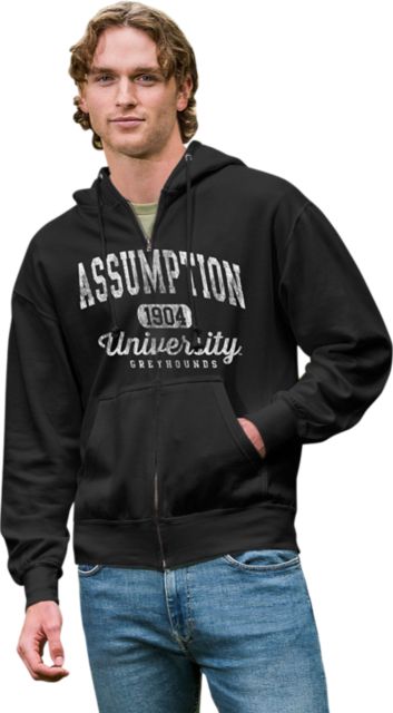 Assumption University Greyhounds Full Zip Hood