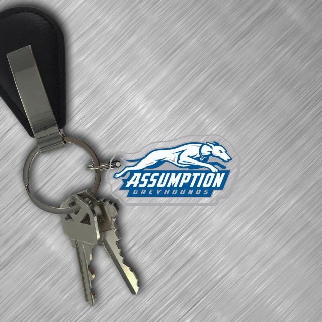 Assumption University Greyhounds Acrylic Laser Cut Keychain