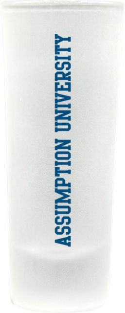 Assumption University Frosted Collector's Glass