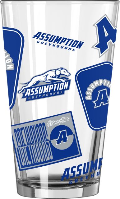 Assumption University 16 oz. Pint Glass