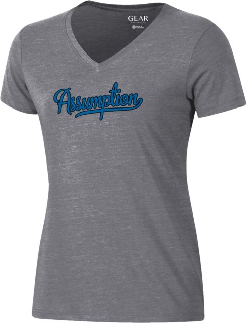Assumption University Women's V-Neck Short Sleeve T-Shirt