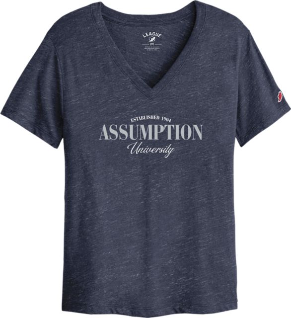 Assumption University Women's V-Neck Short Sleeve T-Shirt