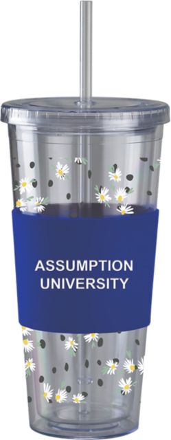 Assumption University Acrylic Tumbler with Straw