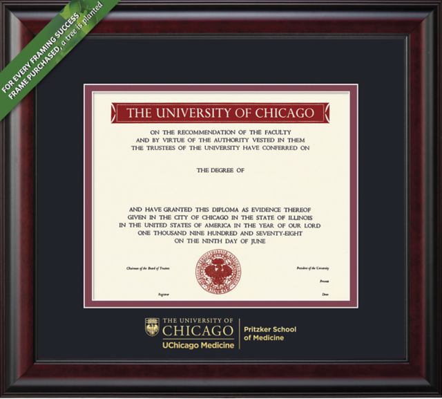 The University of Chicago 9" x 12" Classic Diploma Frame