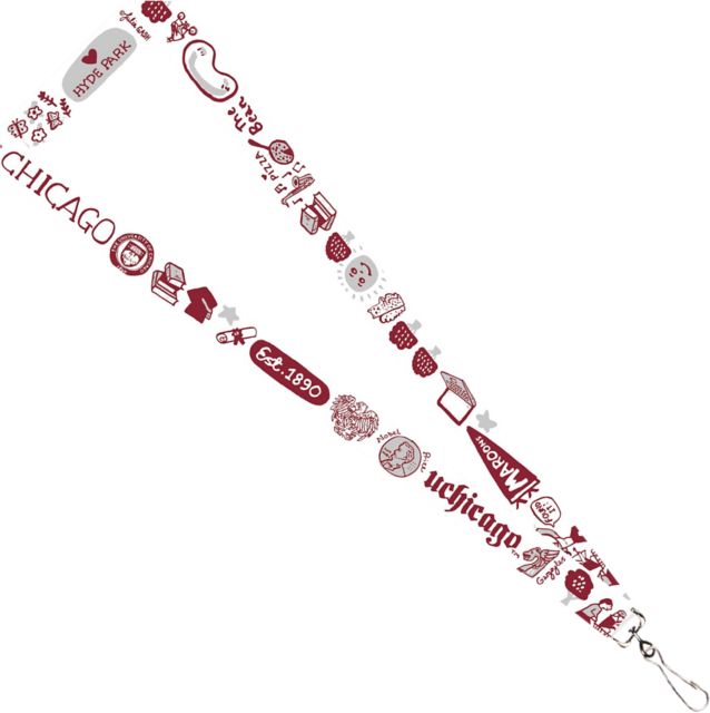 The University of Chicago Julia Gash 3-4'' Satin Lanyard