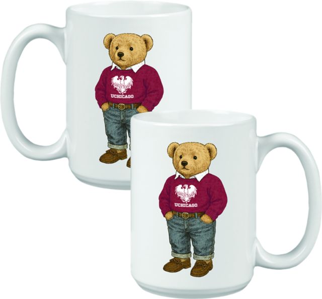 The University of Chicago 15 oz. Teddy Bear Mug
