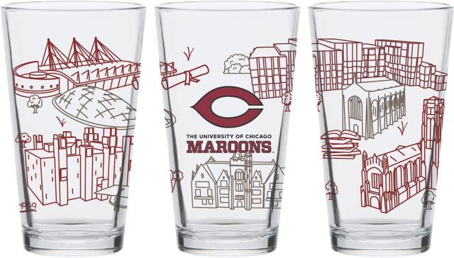 The University of Chicago 16 oz. Pint Glass
