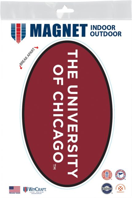 The University of Chicago 3.5 x 5.5 Oval Magnet