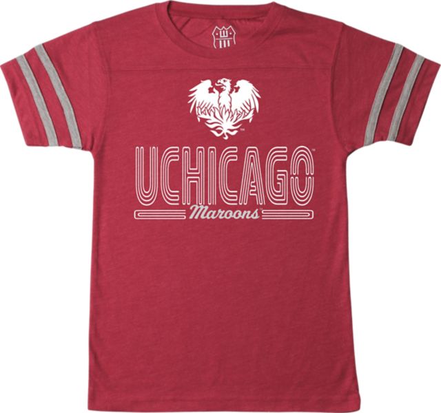 The University of Chicago Maroons Boys Backfield Short Sleeve T-Shirt
