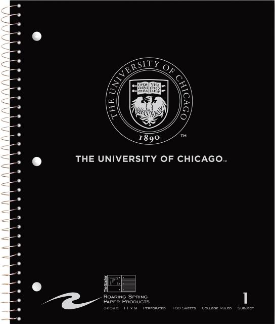 The University of Chicago 1 Subject Notebook