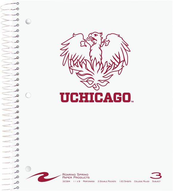 The University of Chicago 3 Subject Notebook