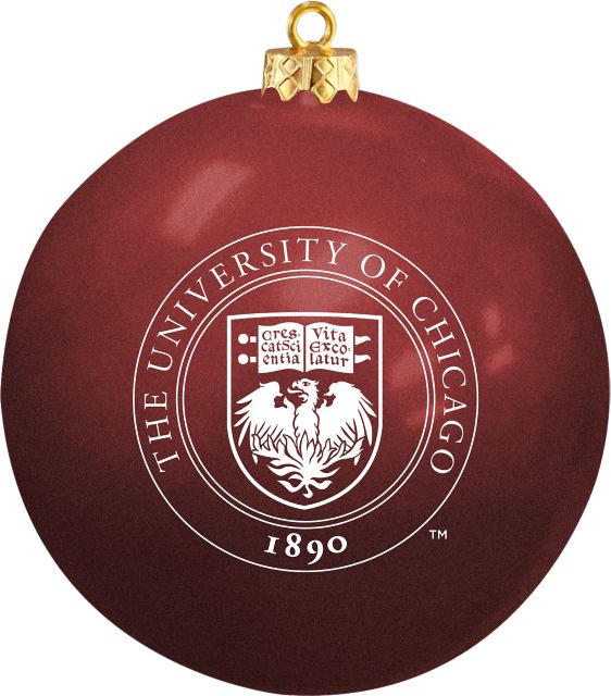 The University of Chicago Round Shatterproof Ornament