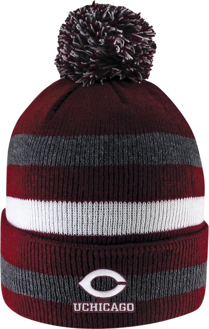 The University of Chicago Cuff Pom Knit Hat