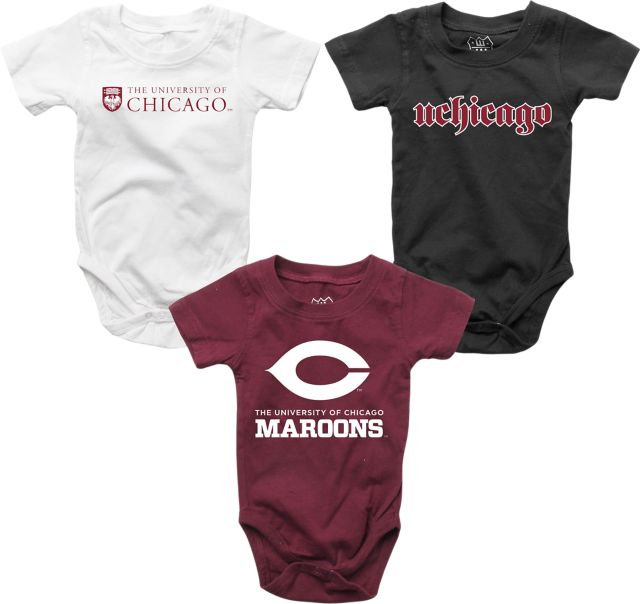 The University of Chicago Infant Bodysuit 3 Pack