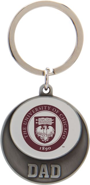 The University of Chicago Dad Keychain