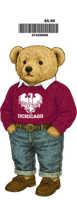 The University of Chicago Teddy Bear Vinyl Sticker