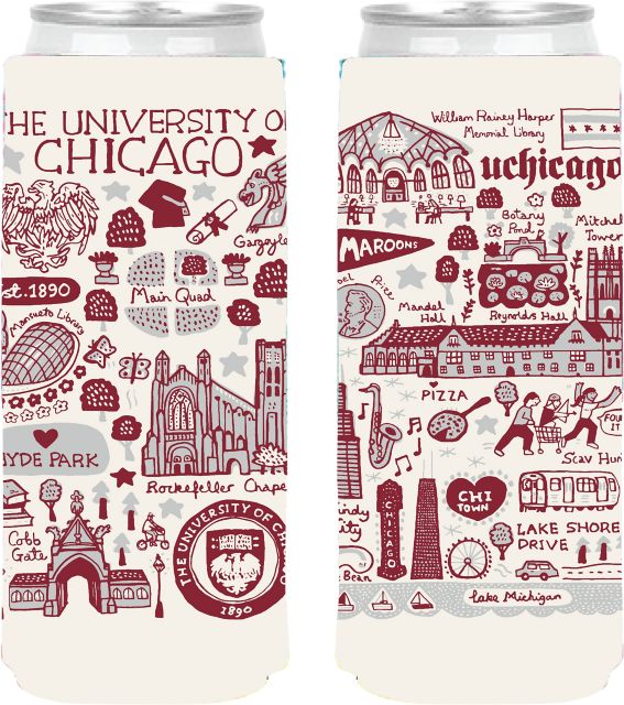 The University of Chicago Slim Can Coozie