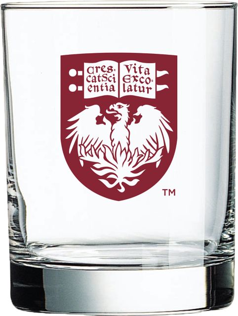 The University of Chicago 14 oz. Double Old Fashioned Glass