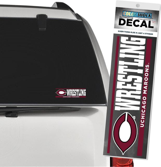 The University of Chicago Wrestling Maroons Decal