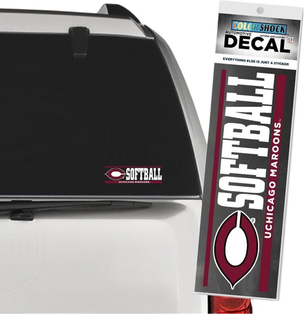 The University of Chicago Maroons Softball Decal