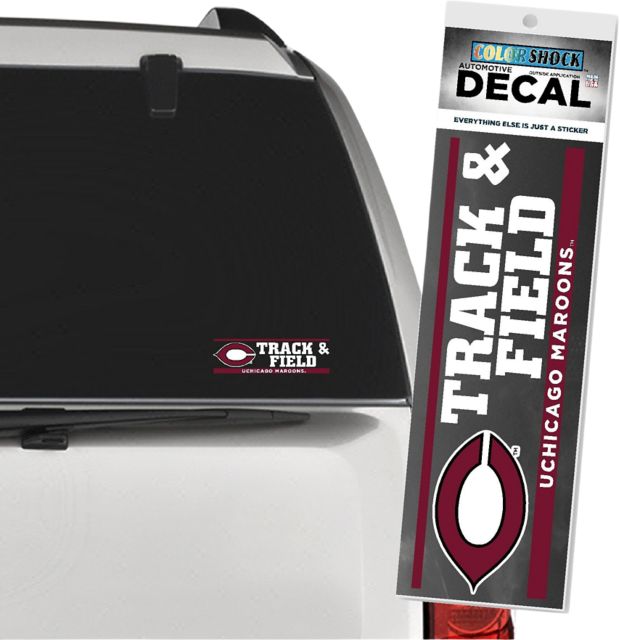 The University of Chicago Maroons Track and Field Decal