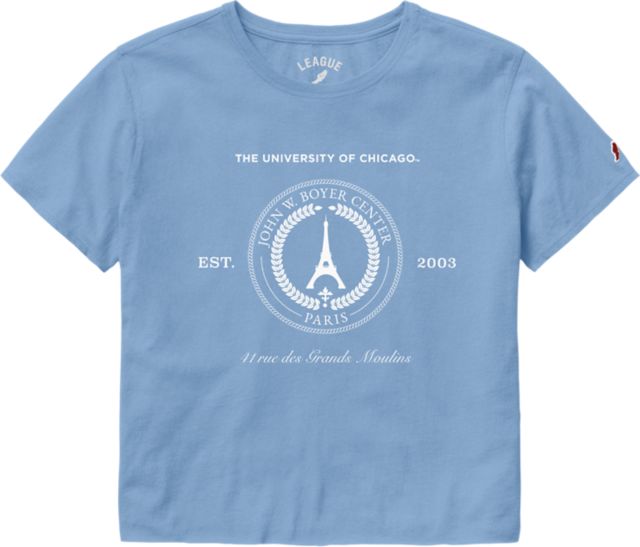 The University of Chicago Paris Women's Crop Short Sleeve T-Shirt