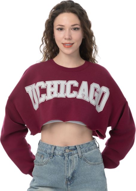 The University of Chicago Women's Crop Crewneck Sweatshirt