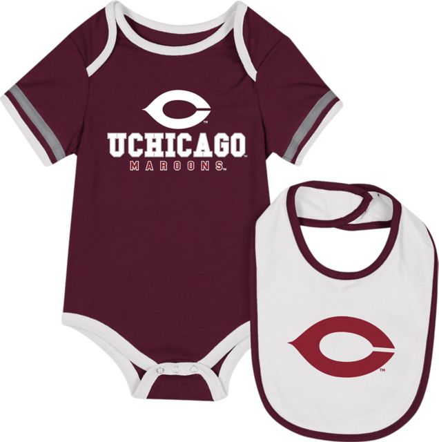 The University of Chicago Infant's Maroons Bodysuit Bib Set
