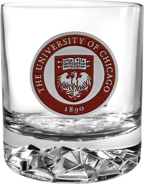 The University of Chicago Round Glass
