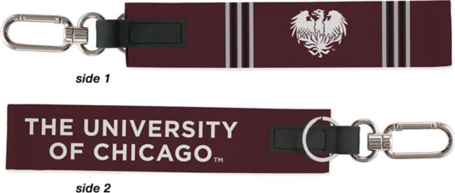 The University of Chicago Maroons Carabiner Strap Keychain