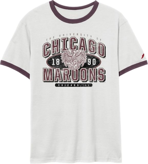 The University of Chicago Maroons Victory Falls Ringer Short Sleeve T-Shirt