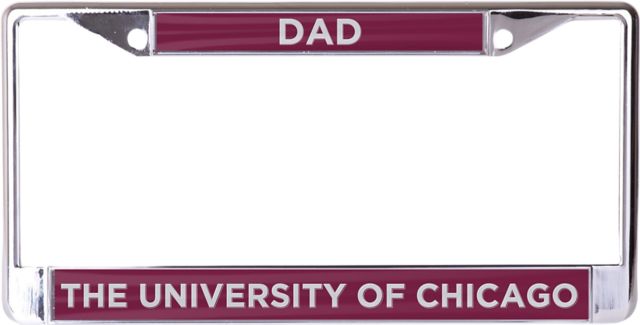 The University of Chicago Dad License Plate Frame