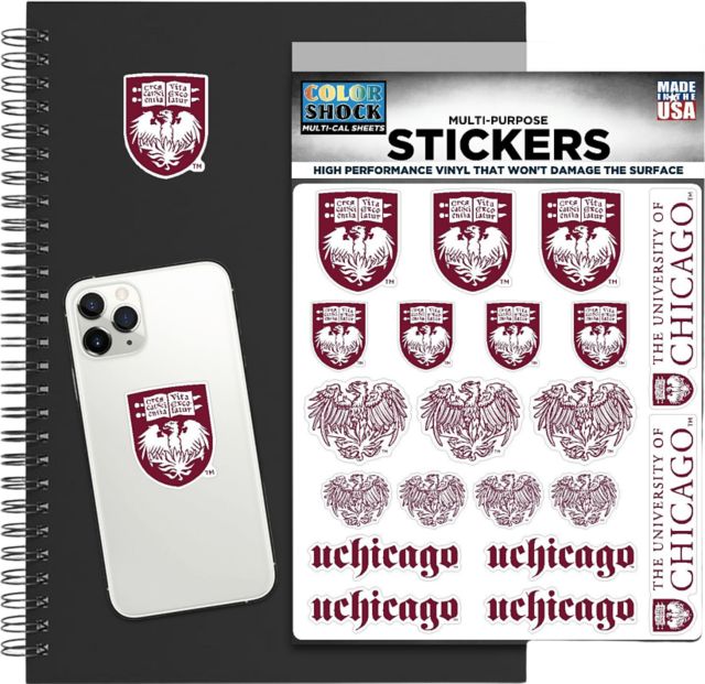 The University of Chicago Maroons Sticker Sheet
