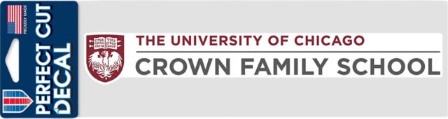 The University of Chicago Crown Family School Perfect Cut Decal