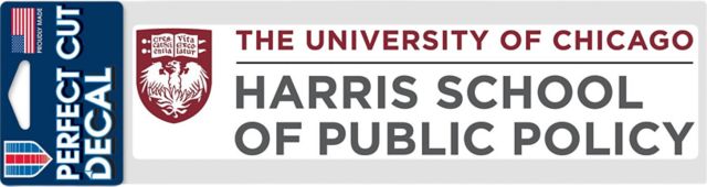 The University of Chicago Harris School of Public Policy Perfect Cut Decal