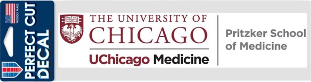 The University of Chicago UChicago Pritzker School of Medicine Perfect Cut Decal