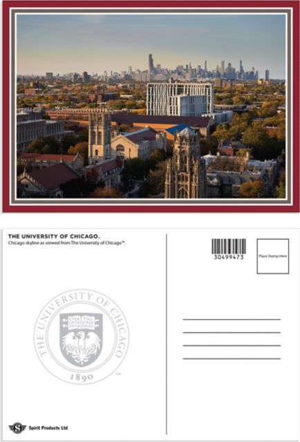 The University of Chicago 5x7" Skyline Postcard