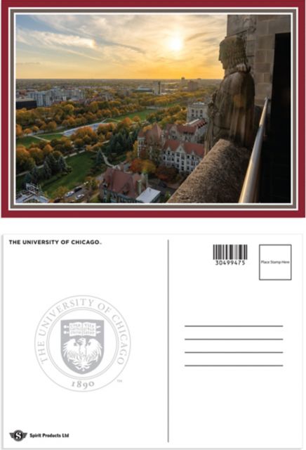 The University of Chicago 5x7" Sunset Postcard