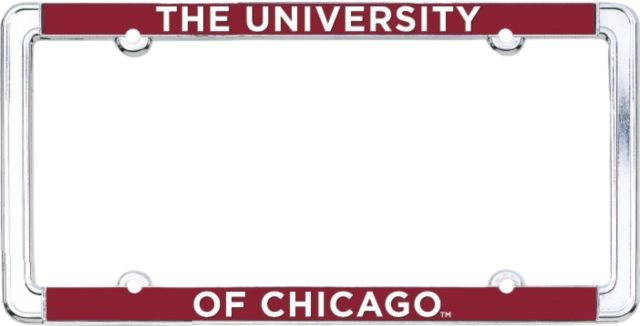 The University of Chicago Thin Dome License Plate Frame