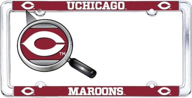 The University of Chicago Thin Dome License Plate Frame