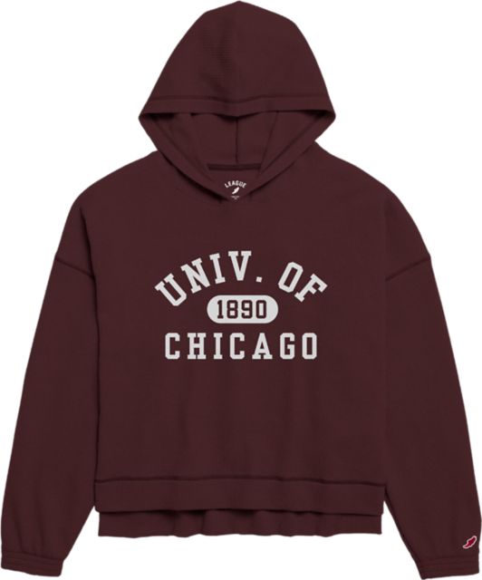 The University of Chicago Maroons Women's Waffle Hooded Sweatshirt