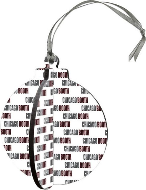 The University of Chicago Booth School of Business 3D Round Ornament