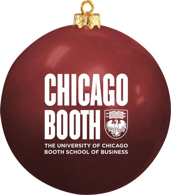 The University of Chicago Booth School of Business Shatterproof Round Ornament