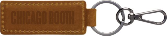 The University of Chicago Booth School of Business Leather Keychain