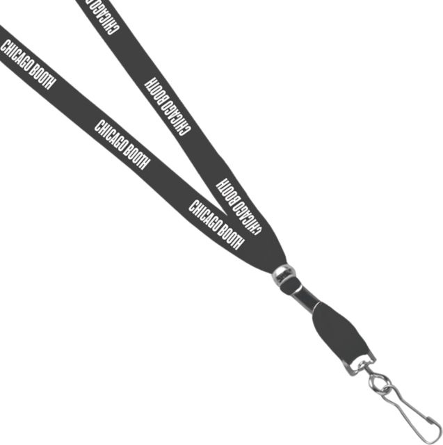 The University of Chicago Booth School of Business 3/8 '' Swivel Hook Lanyard